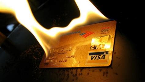 no burning credit card removal